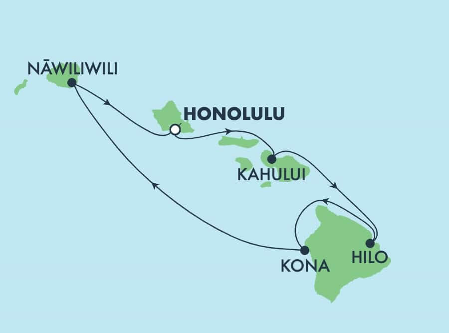Hawaiin Cruise Map